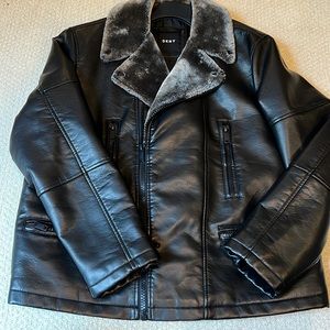 Dkny pleather jacket